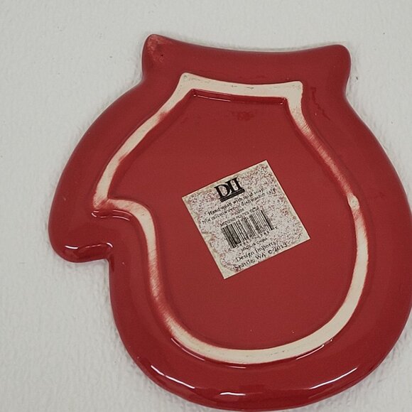 Personalized DII Ceramic Mitten Plate 6 1/2" x 6" - Name Janet - Picture 2 of 4